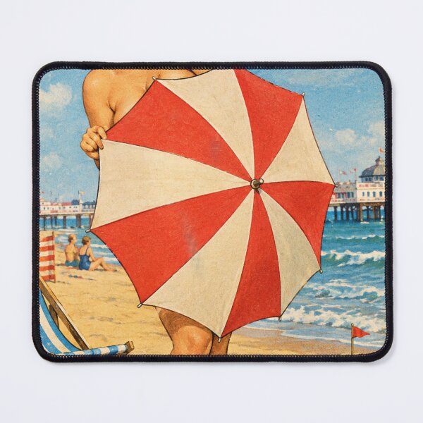 Item preview, Seaside Postcard: Umbrella designed and sold by halibutgoatramb.