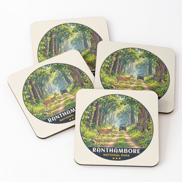 Item preview, Ranthambore National Park India – Vintage Tiger Safari Adventure designed and sold by Gideon Emmerich.