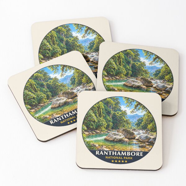 Item preview, Ranthambore National Park India – Vintage Tiger Safari Adventure designed and sold by Gideon Emmerich.