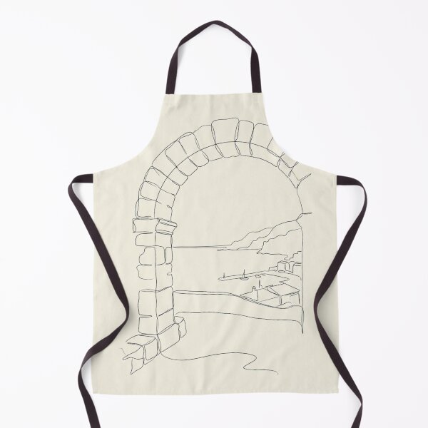 Item preview, Harbor Archway | Minimalist Mediterranean Line Art Print designed and sold by Zaramodo.