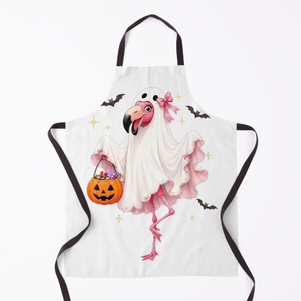 Item preview, Cute Trick or Treat Ghost Halloween Flamingo T-Shirt designed and sold by Alan Cruz.