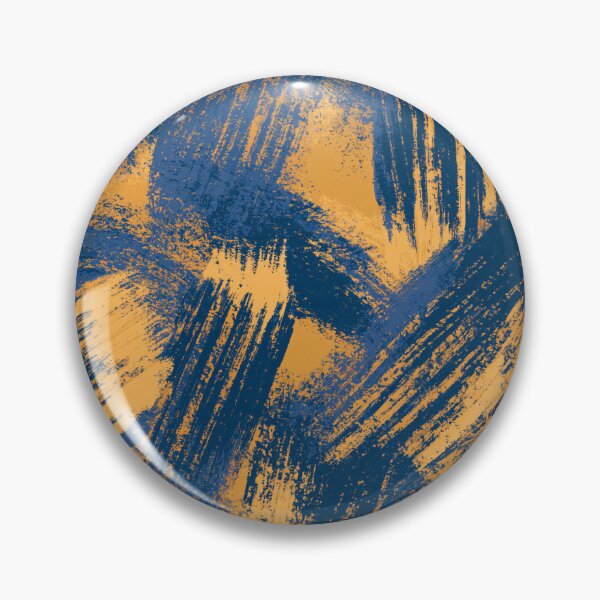 Item preview, Abstract Blue and Golden Orange Brush Stroke Pattern designed and sold by Snifferius.