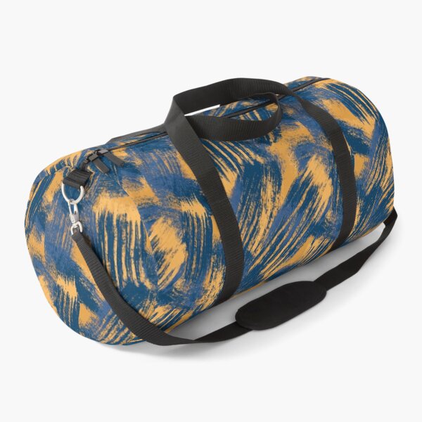 Item preview, Abstract Blue and Golden Orange Brush Stroke Pattern designed and sold by Snifferius.