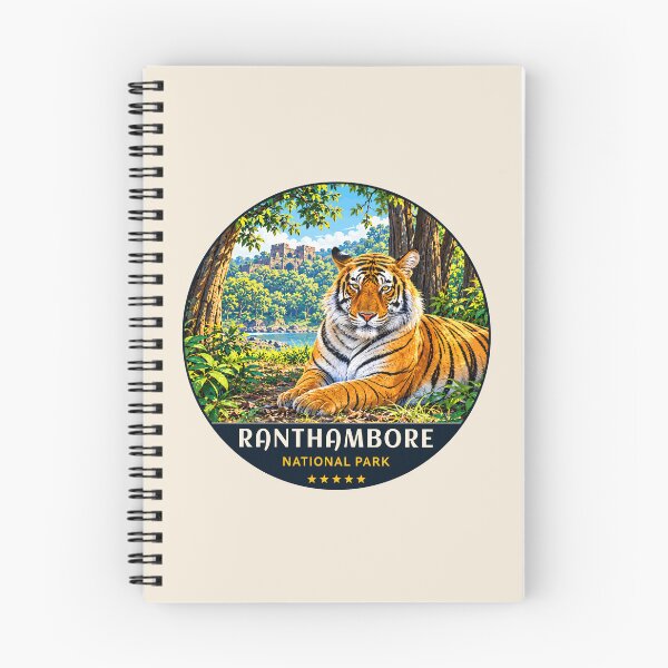 Item preview, Ranthambore National Park India – Vintage Tiger Safari Adventure designed and sold by Gideon Emmerich.