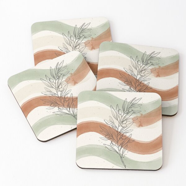 Item preview, Olive Sprig Ribbon Bands | Sage Terracotta Botanical Art designed and sold by Zaramodo.