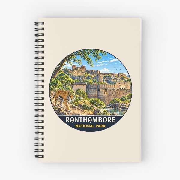 Item preview, Ranthambore National Park India – Vintage Tiger Safari Adventure designed and sold by Gideon Emmerich.