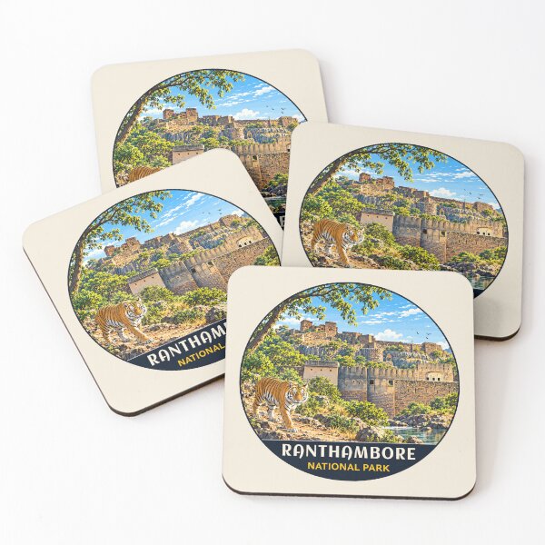Item preview, Ranthambore National Park India – Vintage Tiger Safari Adventure designed and sold by Gideon Emmerich.