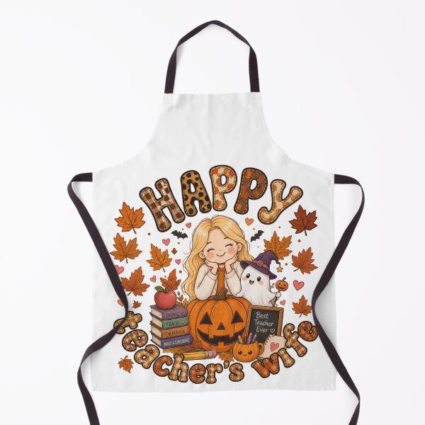Item preview, Cute Fall Teacher Wife Spooky Season Academic Aesthetic designed and sold by TheChalkyFox.