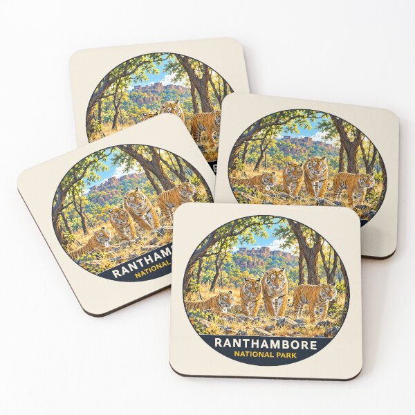 Item preview, Ranthambore National Park India – Vintage Tiger Safari Adventure designed and sold by Gideon Emmerich.
