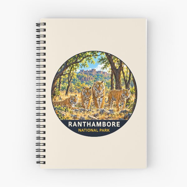 Item preview, Ranthambore National Park India – Vintage Tiger Safari Adventure designed and sold by Gideon Emmerich.
