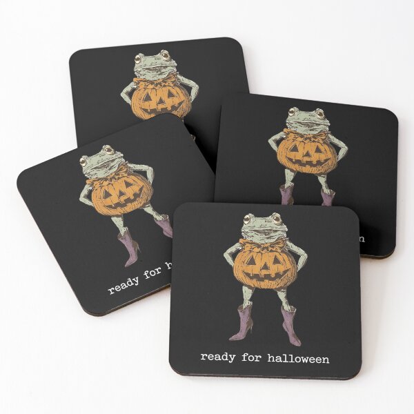 Item preview, Frog wear pumpkin outfit ready for halloween designed and sold by Niykos570.