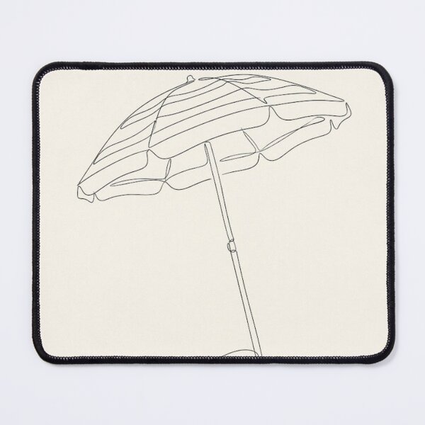 Item preview, Beach Umbrella | Minimalist Coastal Continuous Line Art designed and sold by Zaramodo.