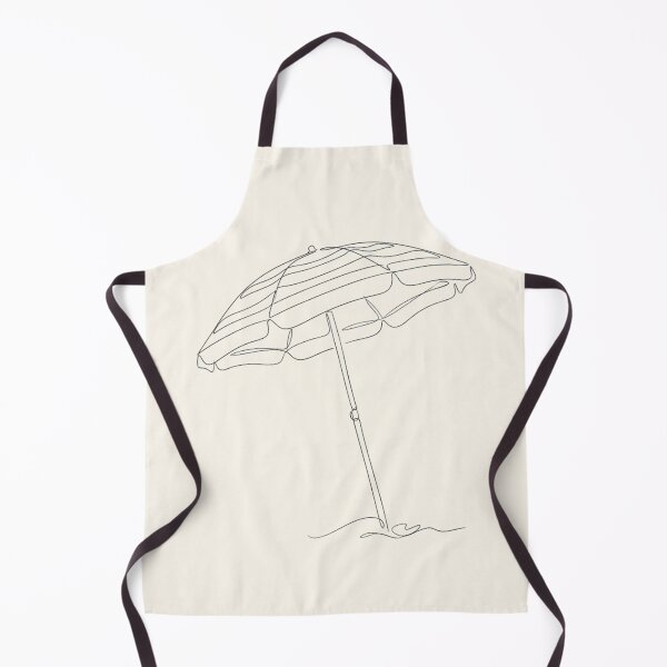 Item preview, Beach Umbrella | Minimalist Coastal Continuous Line Art designed and sold by Zaramodo.