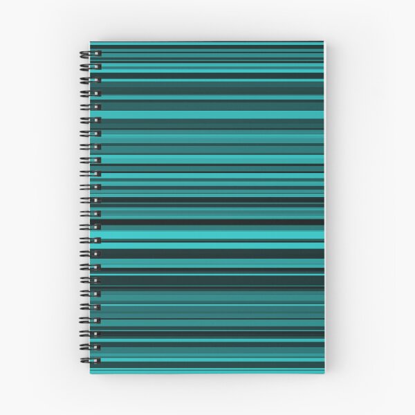 Item preview, Striped Pattern Teal Black designed and sold by ArtbyDebbieC.