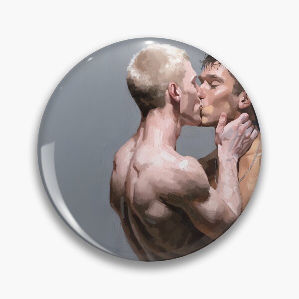 Item preview, Intimate Men Kissing Art designed and sold by gayishdesign.