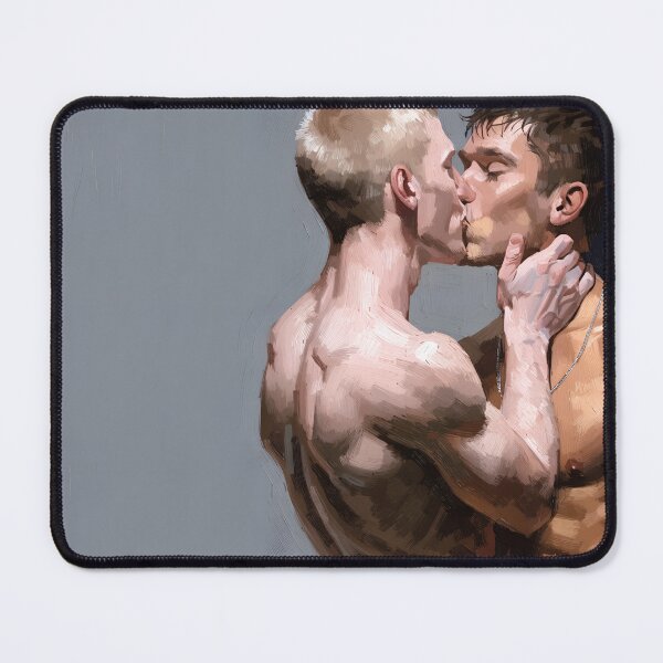 Item preview, Intimate Men Kissing Art designed and sold by gayishdesign.