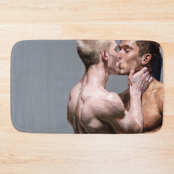 Item preview, Intimate Men Kissing Art designed and sold by gayishdesign.