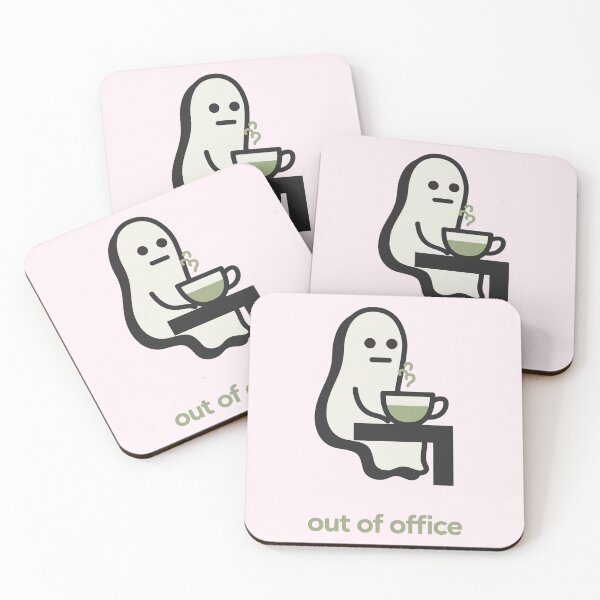 Item preview, Out of Office Ghost Cozy Tea Break Spooky Office Humor designed and sold by KungPowUnicorn.