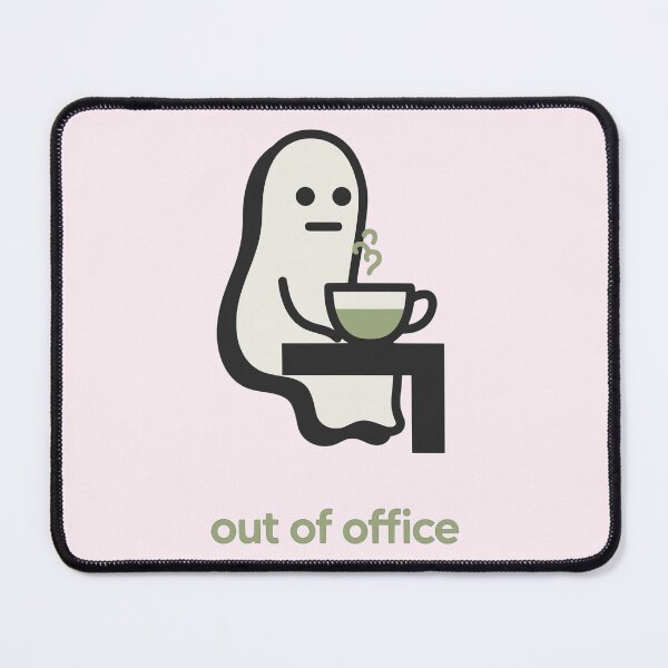 Item preview, Out of Office Ghost Cozy Tea Break Spooky Office Humor designed and sold by KungPowUnicorn.