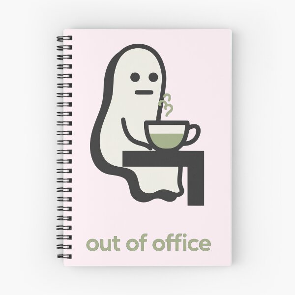 Item preview, Out of Office Ghost Cozy Tea Break Spooky Office Humor designed and sold by KungPowUnicorn.