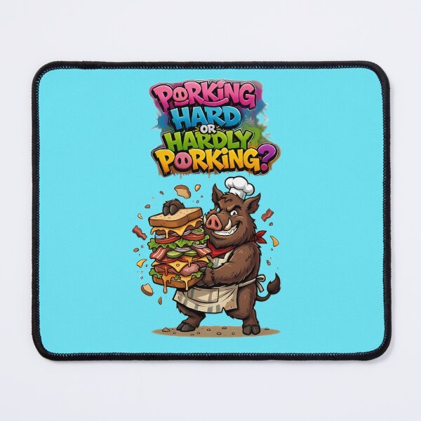 Item preview, Porking Hard Or Hardly Porking Funny Pig designed and sold by ZeroContextArt.