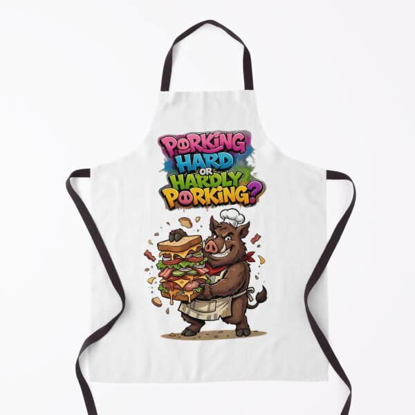 Item preview, Porking Hard Or Hardly Porking Funny Pig designed and sold by ZeroContextArt.