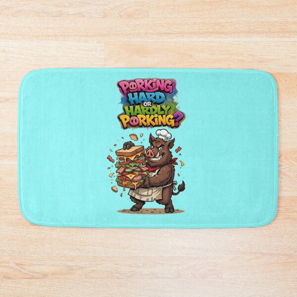 Item preview, Porking Hard Or Hardly Porking Funny Pig designed and sold by ZeroContextArt.
