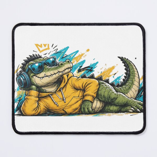 Item preview, Cool Crocodile Streetwear – Funny Hip Hop Crocodile Design designed and sold by Zack4Fashion.