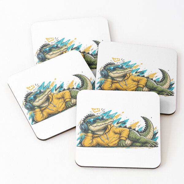 Item preview, Cool Crocodile Streetwear – Funny Hip Hop Crocodile Design designed and sold by Zack4Fashion.