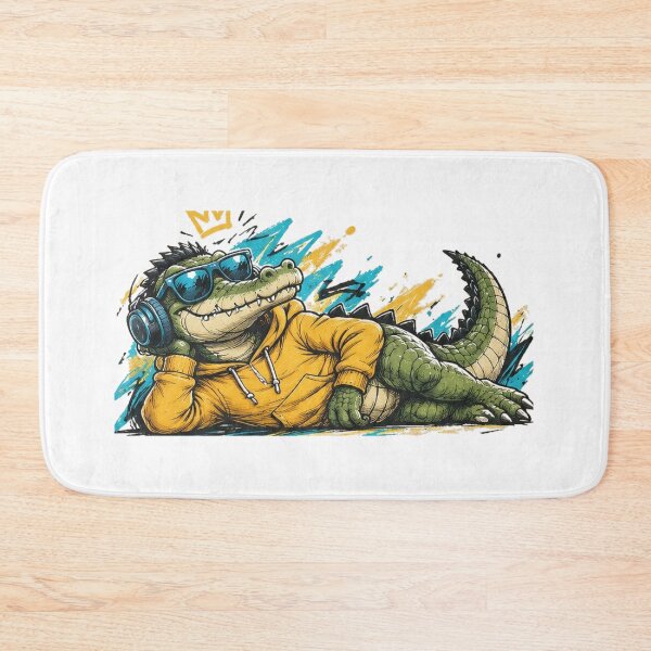 Item preview, Cool Crocodile Streetwear – Funny Hip Hop Crocodile Design designed and sold by Zack4Fashion.