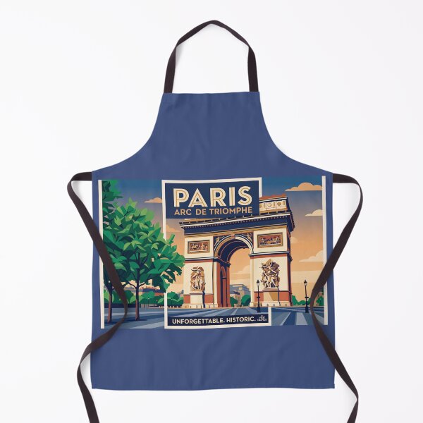 Item preview, Paris Arc de Triomphe Vintage Retro Travel Poster designed and sold by ArtworkNorth.
