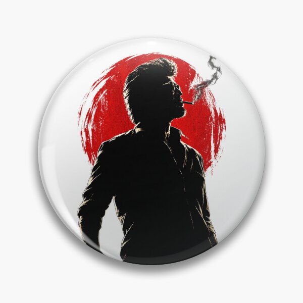 Item preview, Rajinikanth Jailer 2 Red Moon Silhouette designed and sold by Fashvora.
