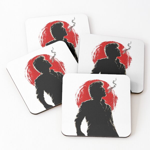 Item preview, Rajinikanth Jailer 2 Red Moon Silhouette designed and sold by Fashvora.