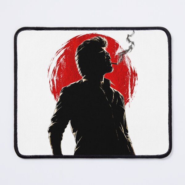 Item preview, Rajinikanth Jailer 2 Red Moon Silhouette designed and sold by Fashvora.