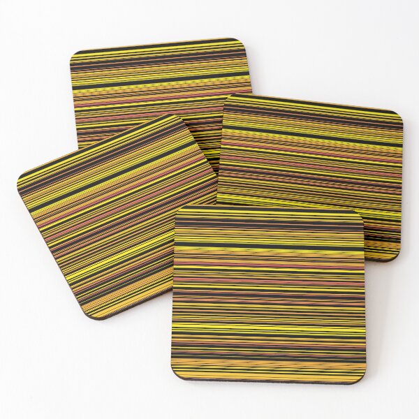 Item preview, Striped Pattern Yellow Red Orange Black designed and sold by ArtbyDebbieC.