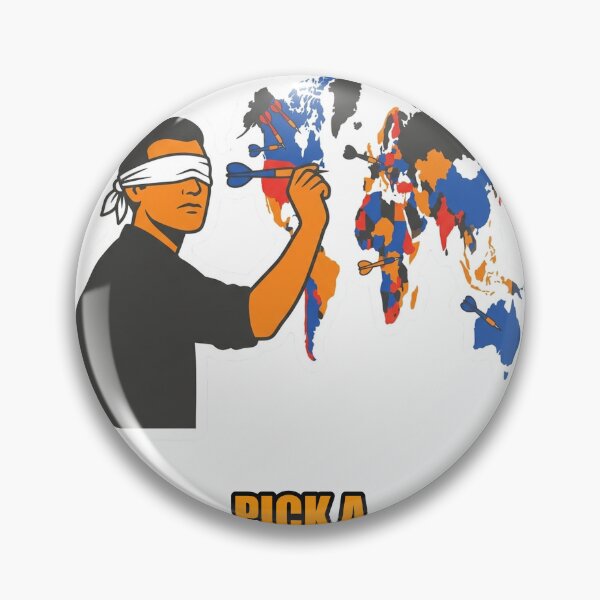 Item preview, Pick A Region Dartboard Sticker designed and sold by YNAMREG.