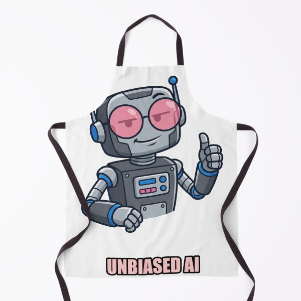 Item preview, Unbiased AI Robot Glasses Sticker designed and sold by YNAMREG.
