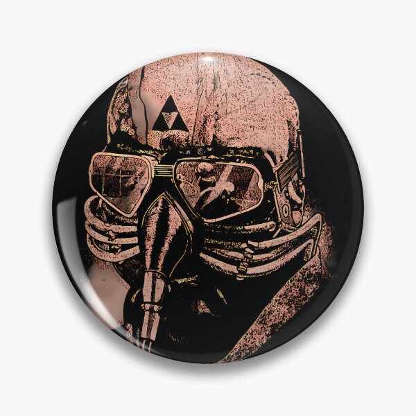 Artikelvorschau, Illustration eines Totenkopfes mit Fliegerhelm entworfen und verkauft von Christeldenean.