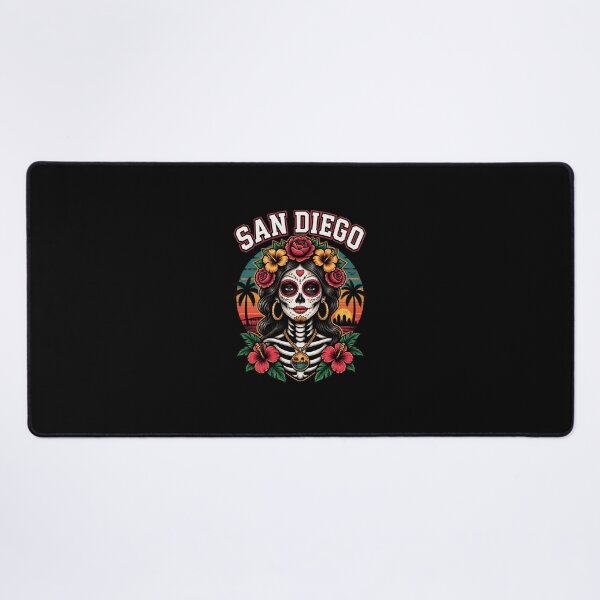 Item preview, San Diego Sugar Skull Sunset Floral Day of Dead Art-49 designed and sold by JordonWeissnat.