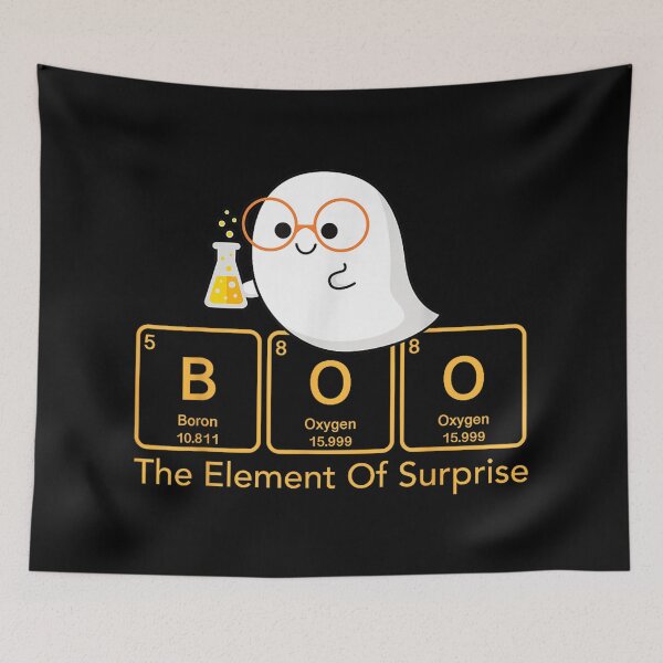 Item preview, Chemistry Boo The Element Of Surprise Cute Chemist Halloween  designed and sold by Taniyah Gomes.