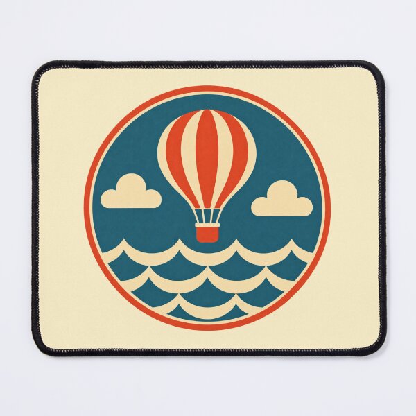 Item preview, Retro Hot Air Balloon – Ocean Journey designed and sold by mellow-koko.