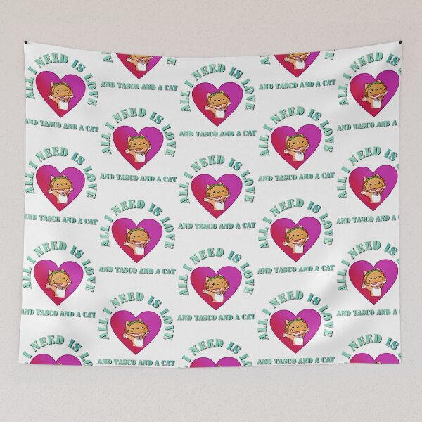Item preview, All I Need Is Love And Tacos And A Cat designed and sold by jazlee-nwallin.