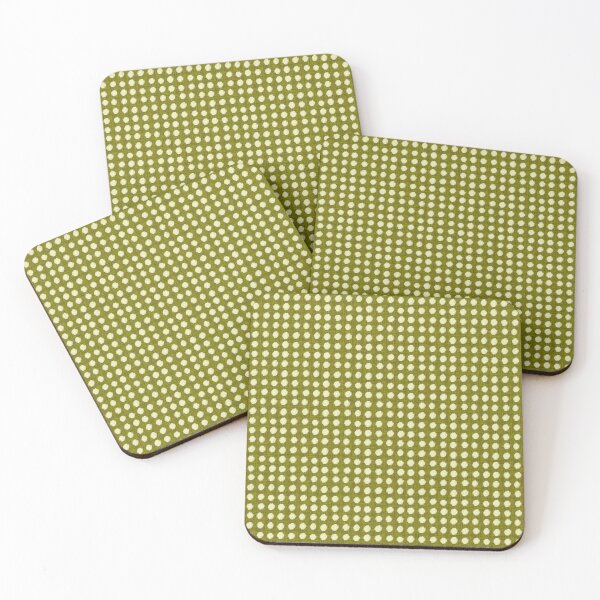 Item preview, Fluffy cotton ball pom-poms olive green  designed and sold by FrancesPoff.