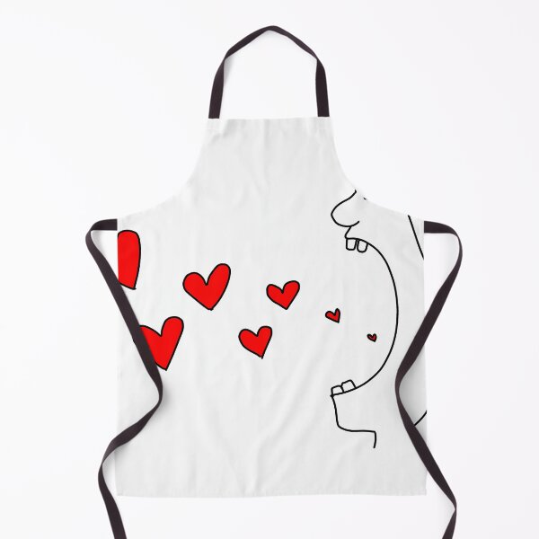 Item preview, Funny monster shouting red hearts doodle line art illustration designed and sold by KotchySmile.
