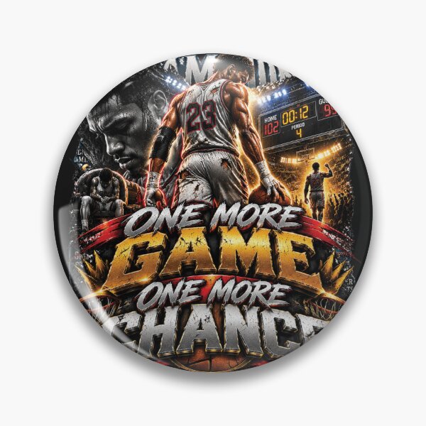 Item preview, One More Game One More Chance | Basketball Player Motivation Shirt designed and sold by M. Mamdouh Artworks.