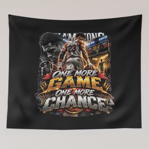 Item preview, One More Game One More Chance | Basketball Player Motivation Shirt designed and sold by M. Mamdouh Artworks.