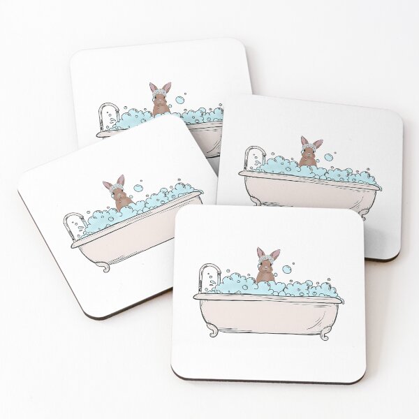 Item preview, Brown Baby Bunny In A Bubble Bath designed and sold by lziah-jayne.