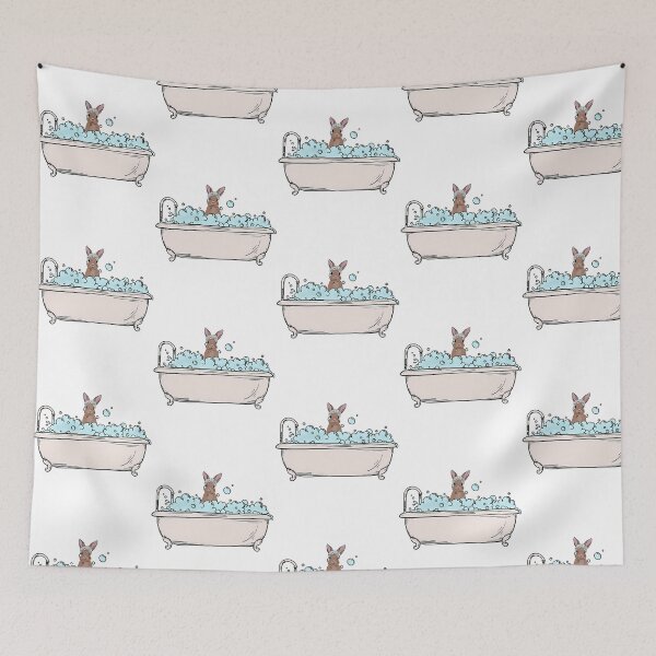 Item preview, Brown Baby Bunny In A Bubble Bath designed and sold by lziah-jayne.