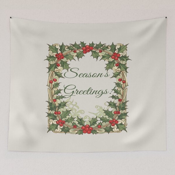 Item preview, Holly-Berry Decorative Christmas-Holiday Greetings designed and sold by taiche.
