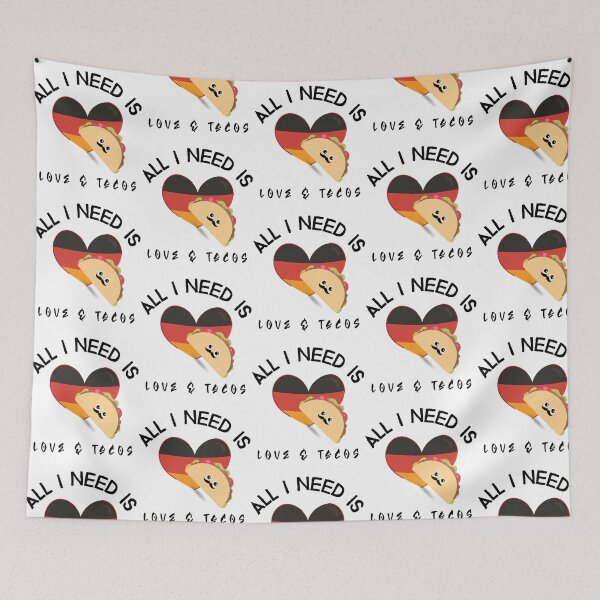 Item preview, Copy Of All I Need Is Love And Tacos Valentine Tshirt designed and sold by jazlee-nwallin.